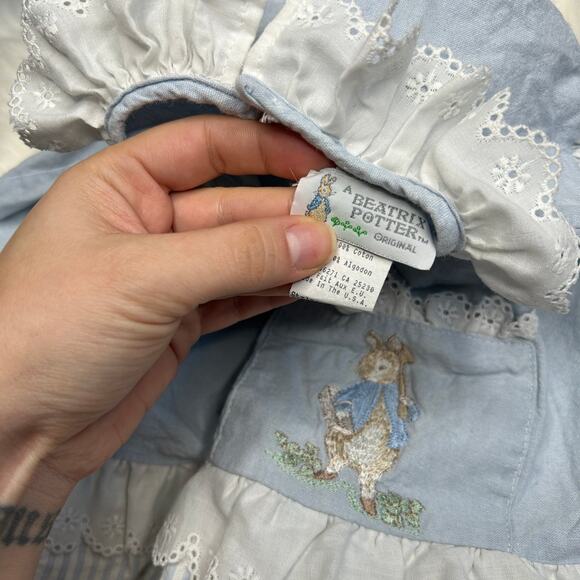 BEATRIX POTTER Vintage Peter Rabbit Dress Child Size 24M Easter Holiday Cottage - Picture 5 of 6